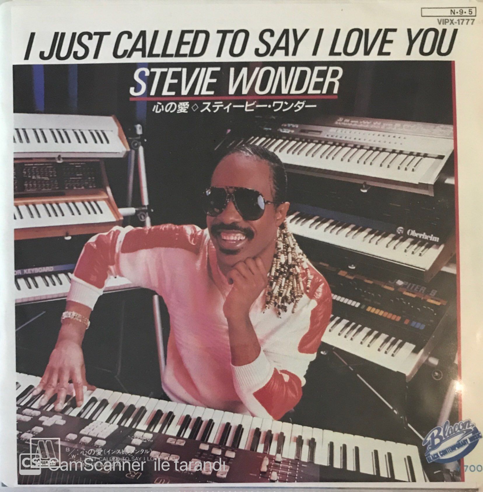 Stevie Wonder I Just Called To Say I Love You Japon Baskı 45lik