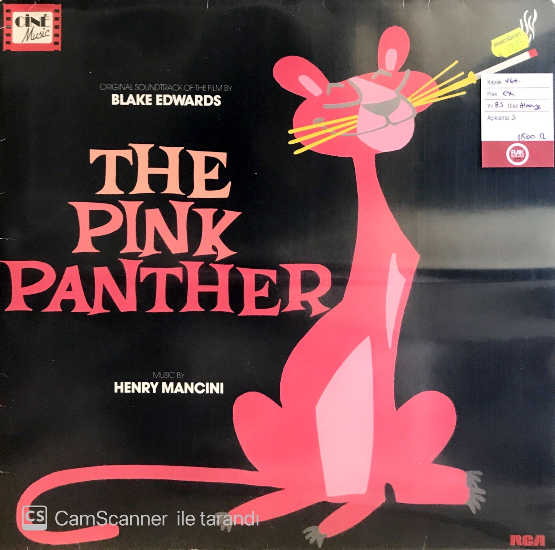 The Pink Panther Music By Henry Mancini Soundtrack LP