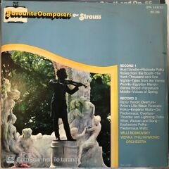 Johann Strauss - Nıneteen Favourite Waltzes Polkas Marches And Overtures Including 2 LP