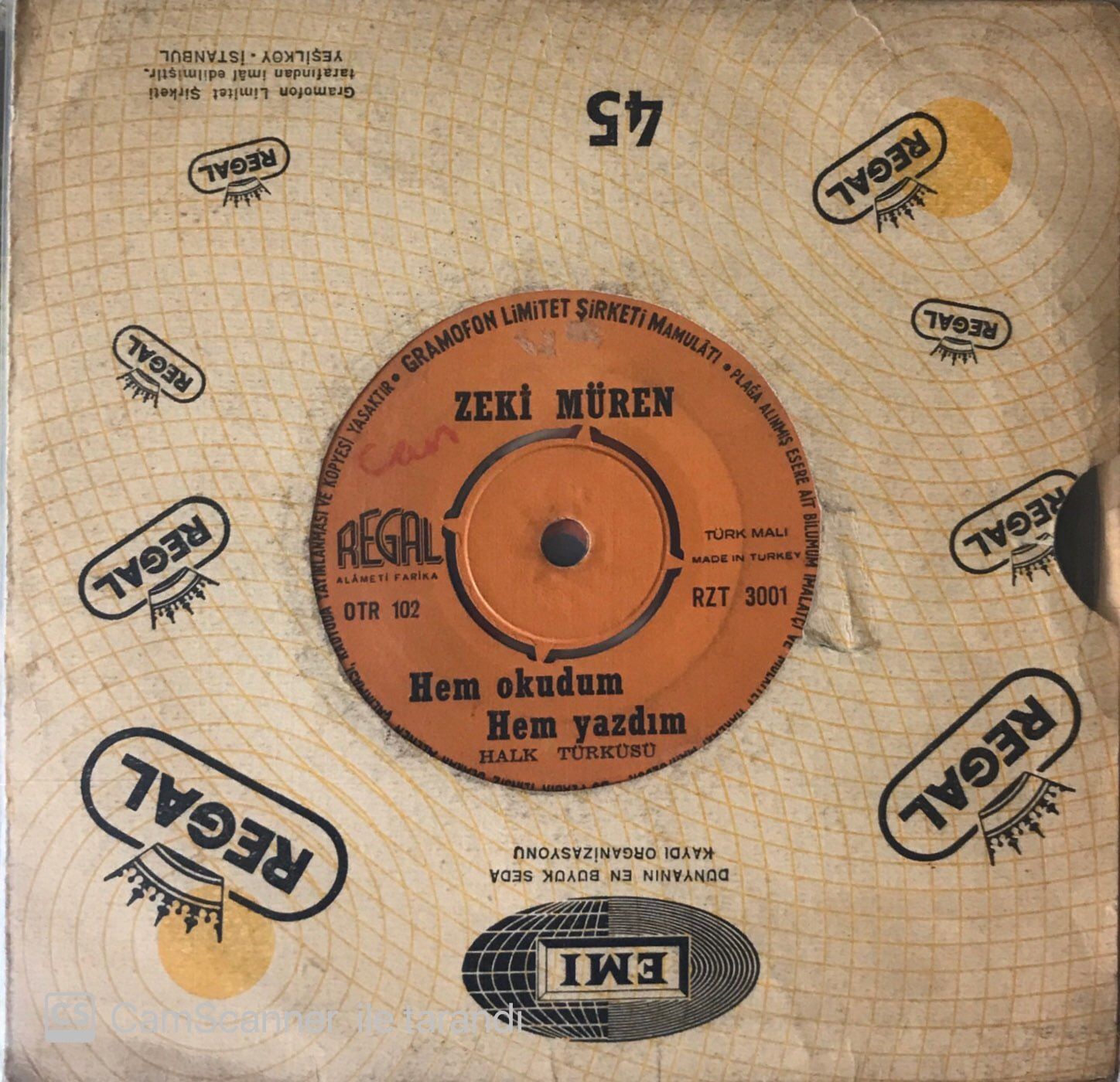 Zeki Müren Bu Aşkın Istırabı 45lik