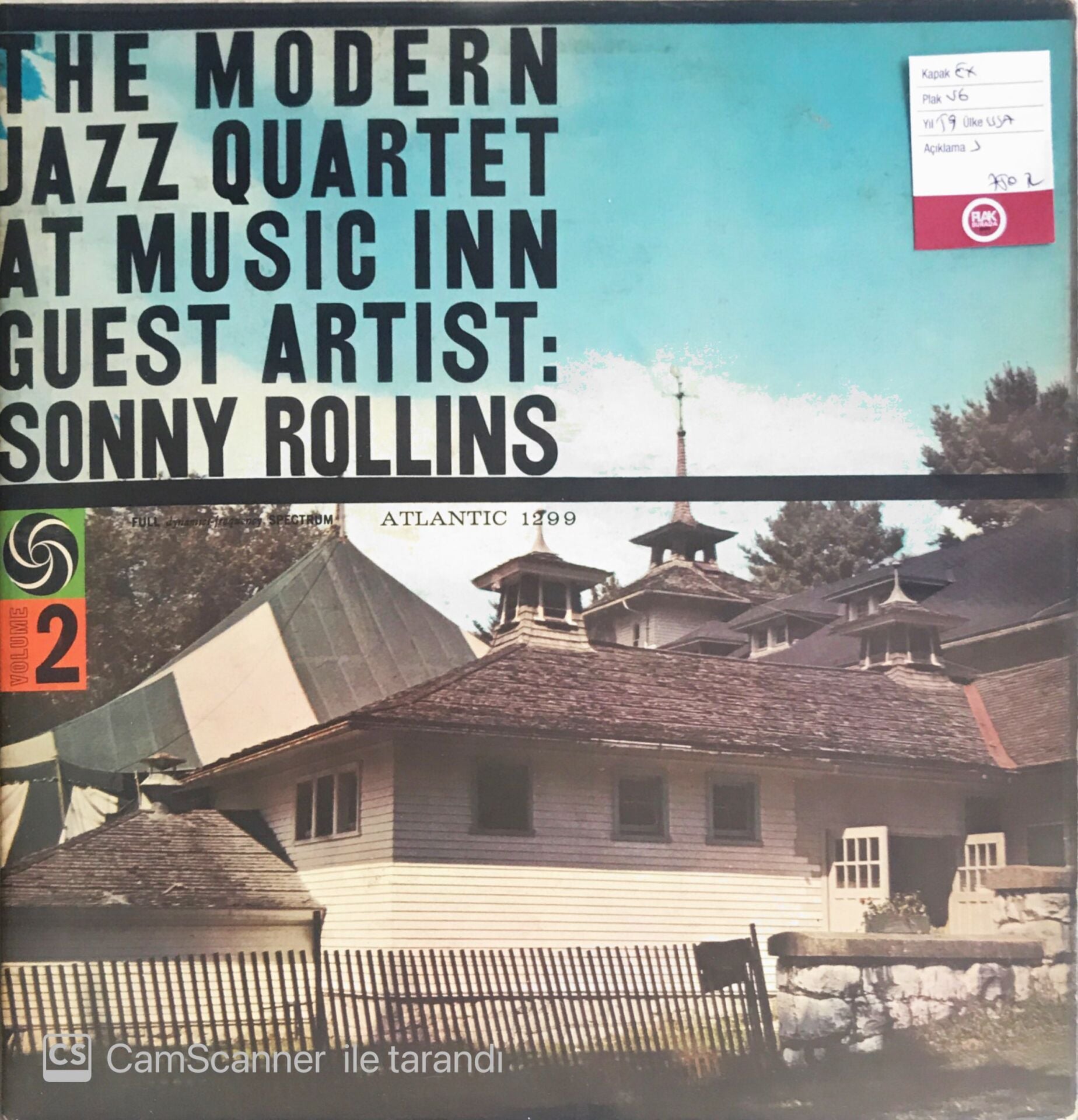 The Modern Jazz Quartet At Music Inn - Guest Artist:Sonny Rollins - LP