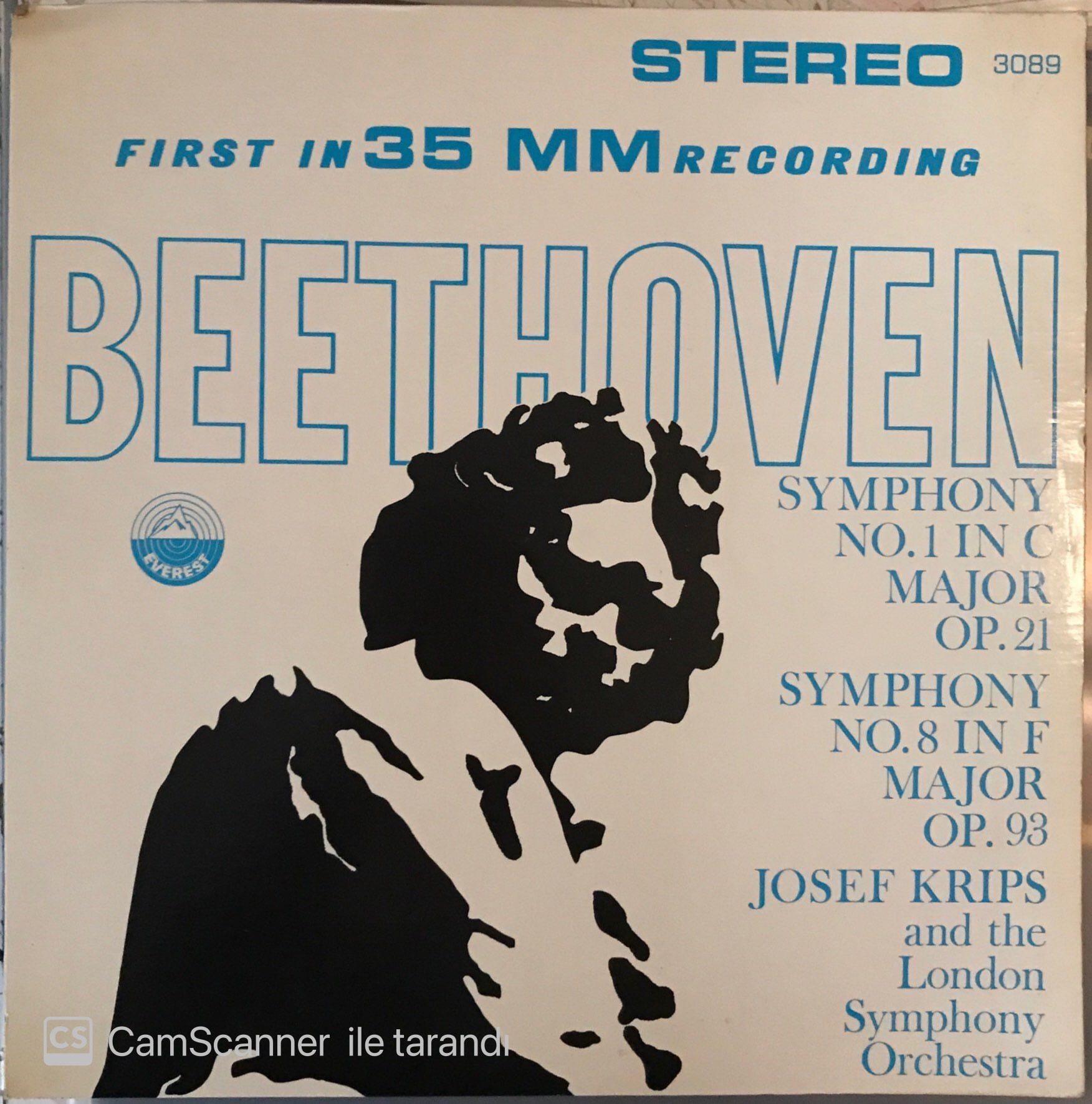 Beethoven Symphony No. 1 In C Major Op.21 , Symphony No.8 In F Major Op.93 Josef Krips And The London Symphony Orchestra LP