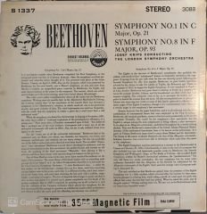 Beethoven Symphony No. 1 In C Major Op.21 , Symphony No.8 In F Major Op.93 Josef Krips And The London Symphony Orchestra LP