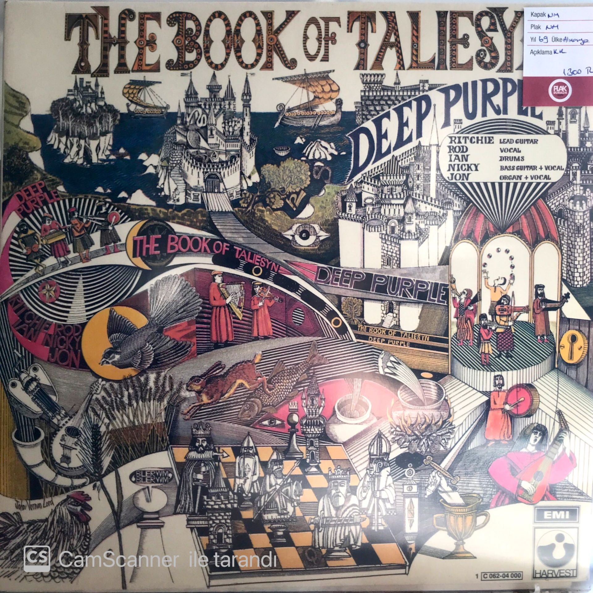 Deep Purple The Book Of Taliesyn LP