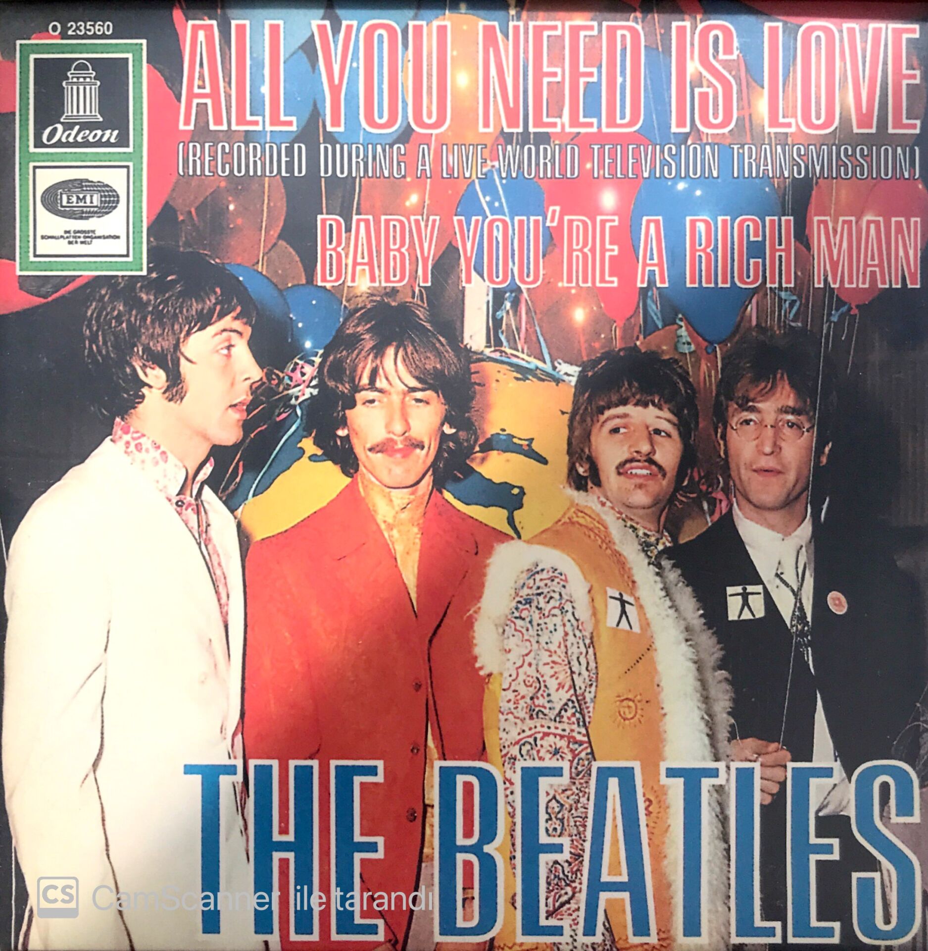 The Beatles / All You Need Is Love 45'lik