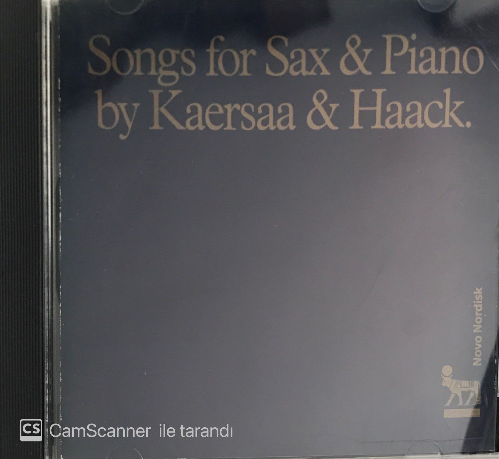 Kaersaa & Haaxk Songs For Sax & Piano CD