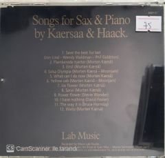 Kaersaa & Haaxk Songs For Sax & Piano CD