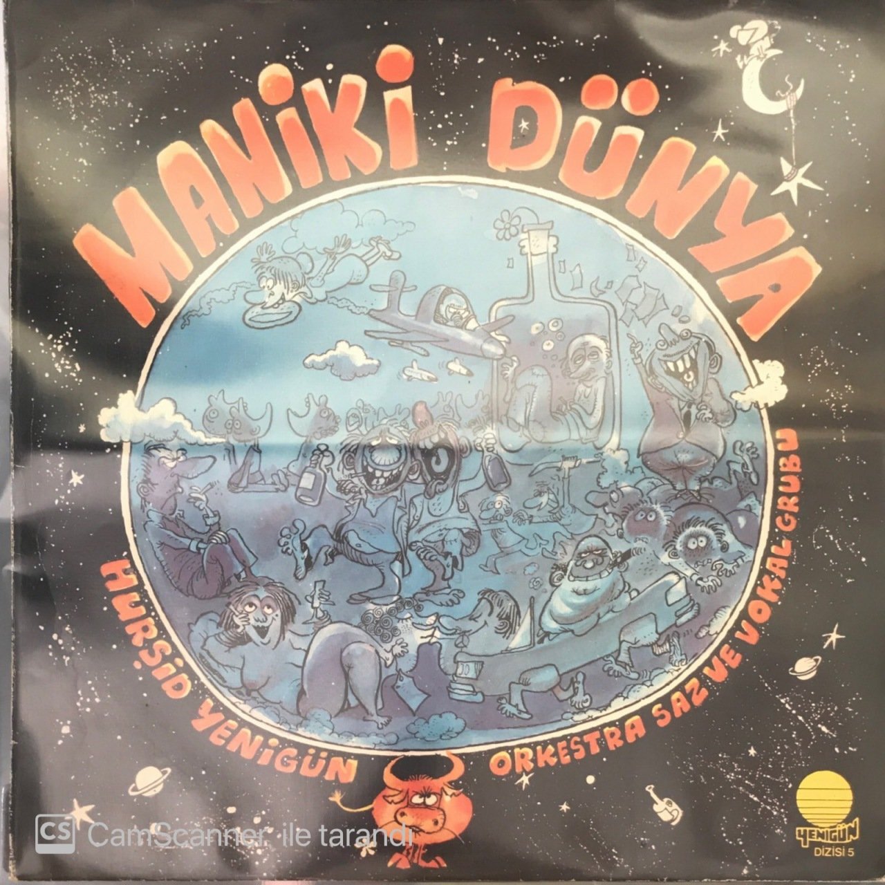 Hurşid Yenigün Orkestra Saz Ve Vokal Grubu Maniki Dünya LP