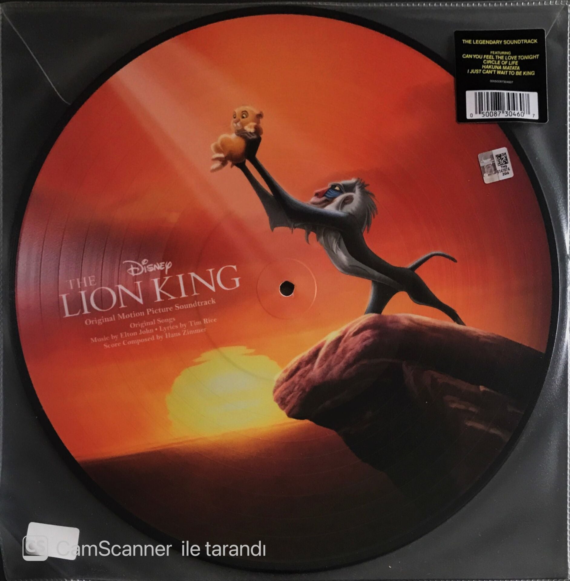 The Lion King - Original Motion Picture Soundtrack (Picture Disc) - LP