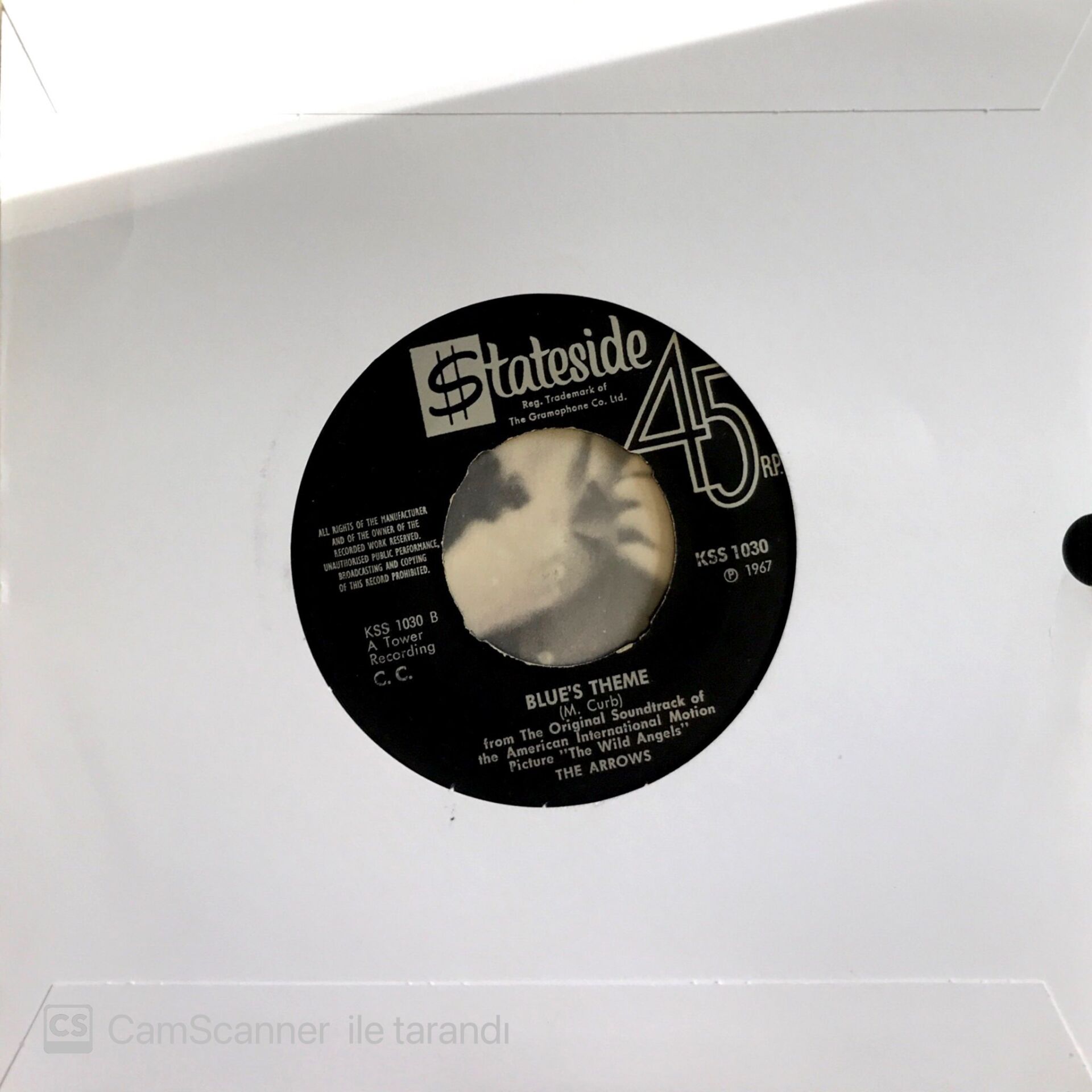 The Arrows / Theme From The Wild Angels 45'lik