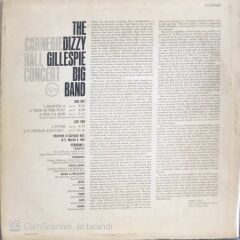 The Dizzy Gillespie Big Band - Carnegie Hall Concert Recorded Live - LP