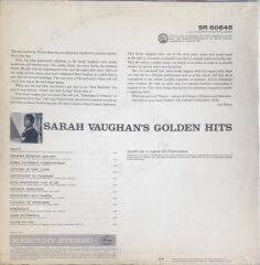 Sarah Vaughan's Golden Hits - LP