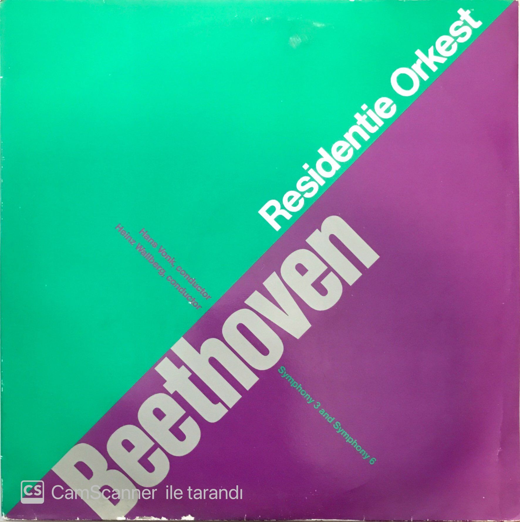 Beethoven Symphony 3 and Symphony 6 - Residentie Orkest Double Lp