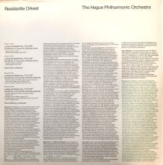 Beethoven Symphony 3 and Symphony 6 - Residentie Orkest Double Lp