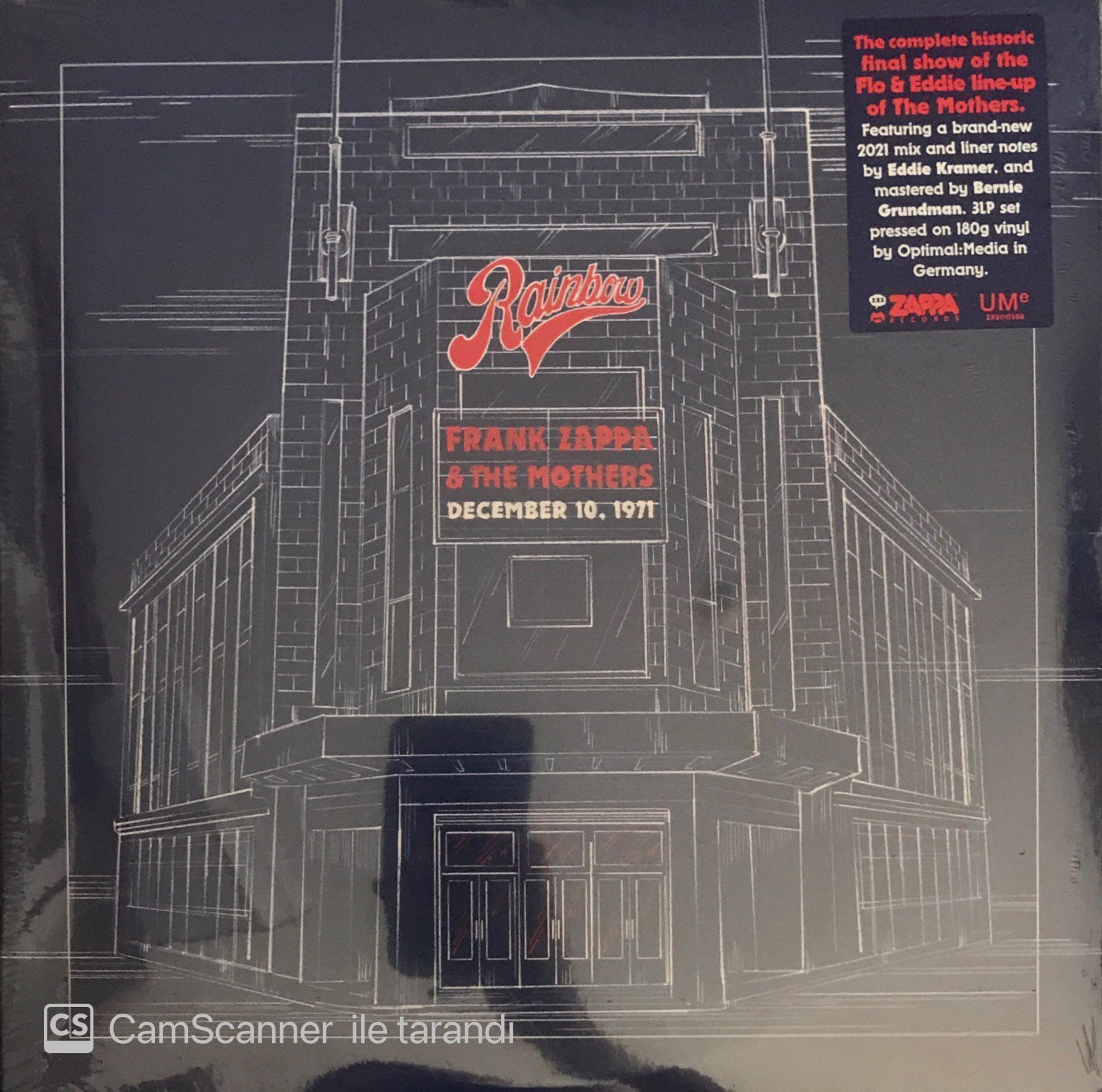Frank Zappa And The Mothers December 10 1971 Rainbow 3 LP