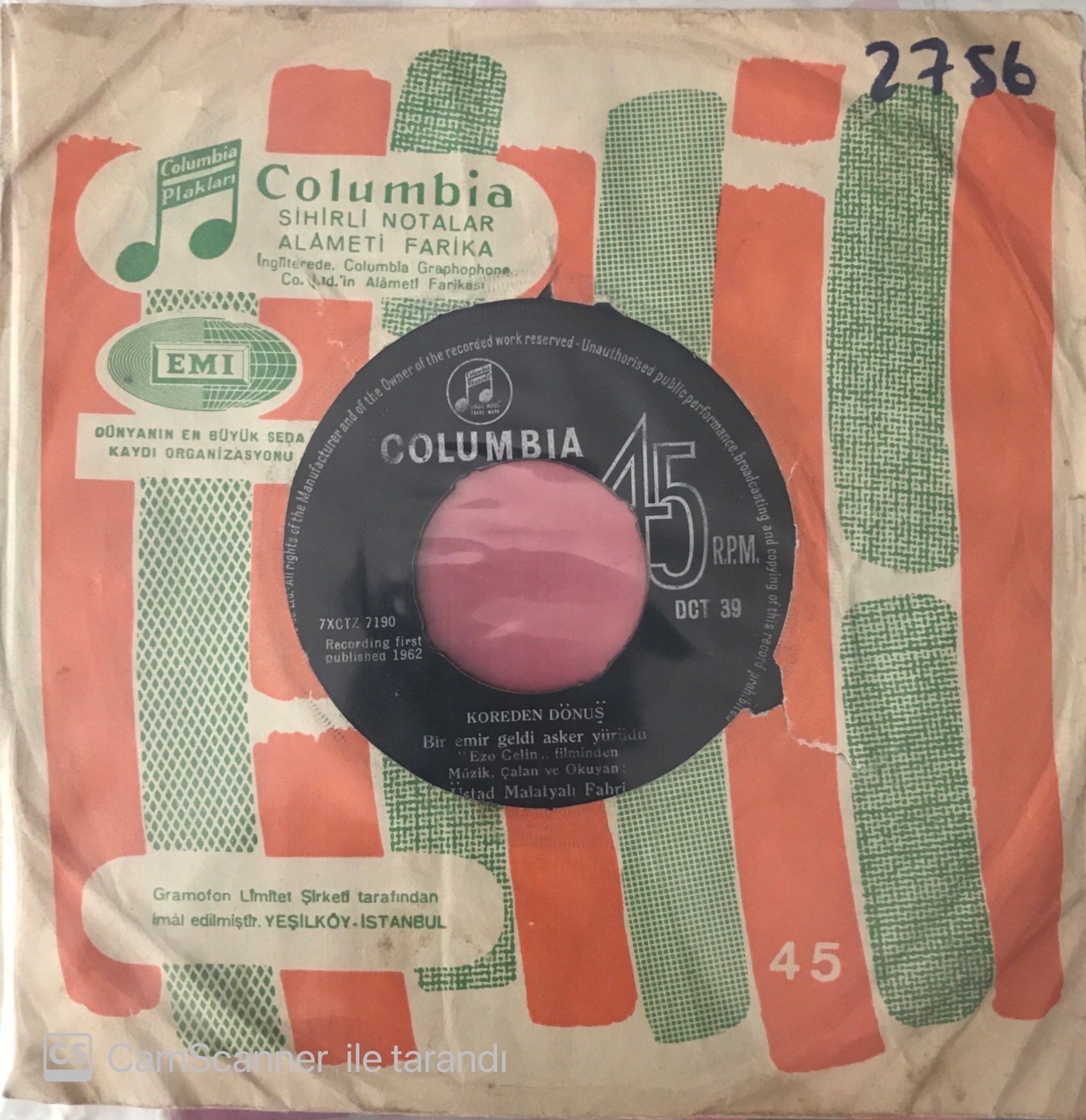 Malatyalı Fahri - Bir Emir Geldi Asker Yürüdü 45lik