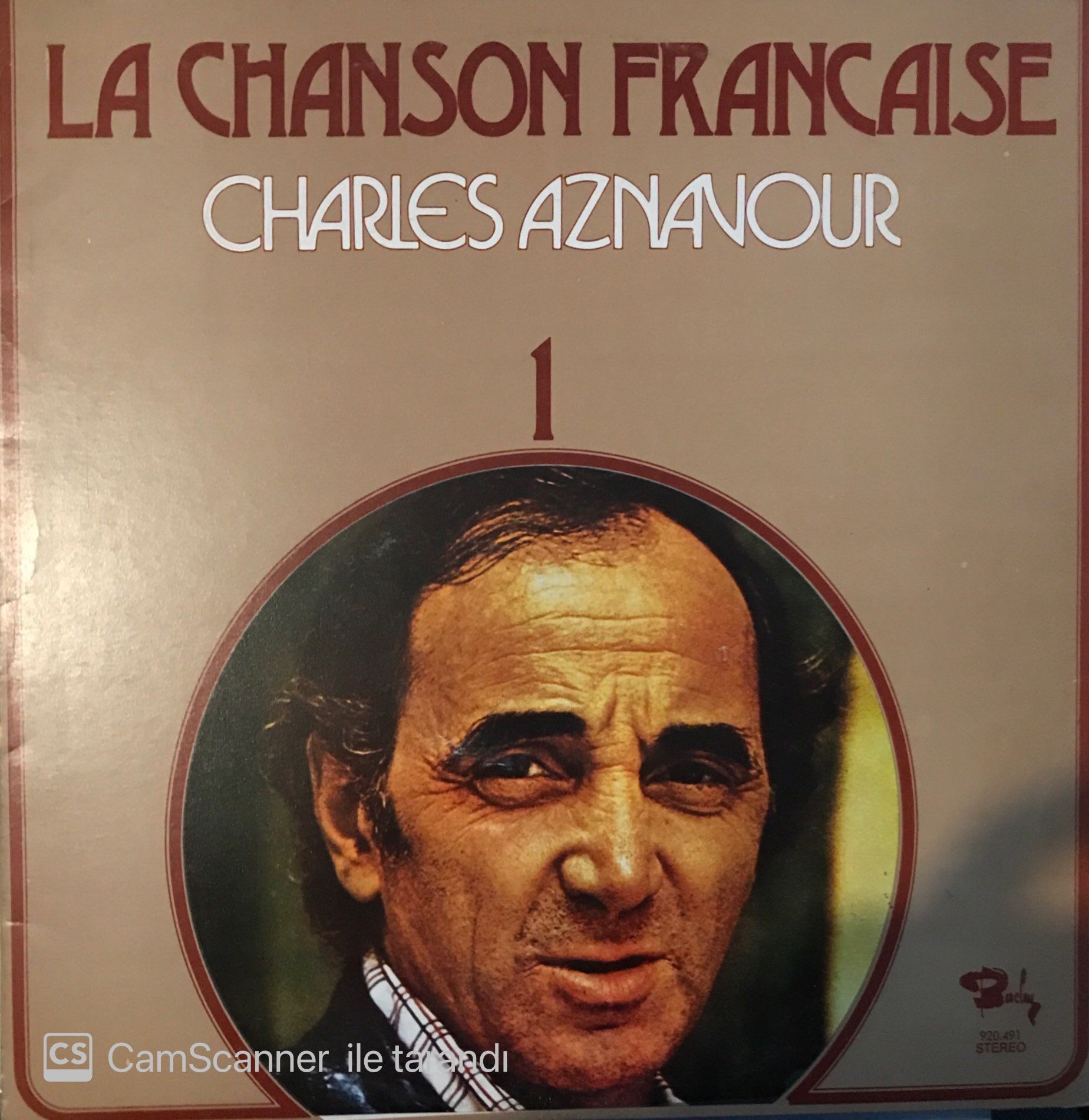 Charles Aznavour La Chanson Francaise 1 LP