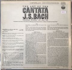 The Art Of The Cantata J. S. Bach Orchestra And Choir Of The Illinois Wesleyan University School Of Music Directed By David Nott LP