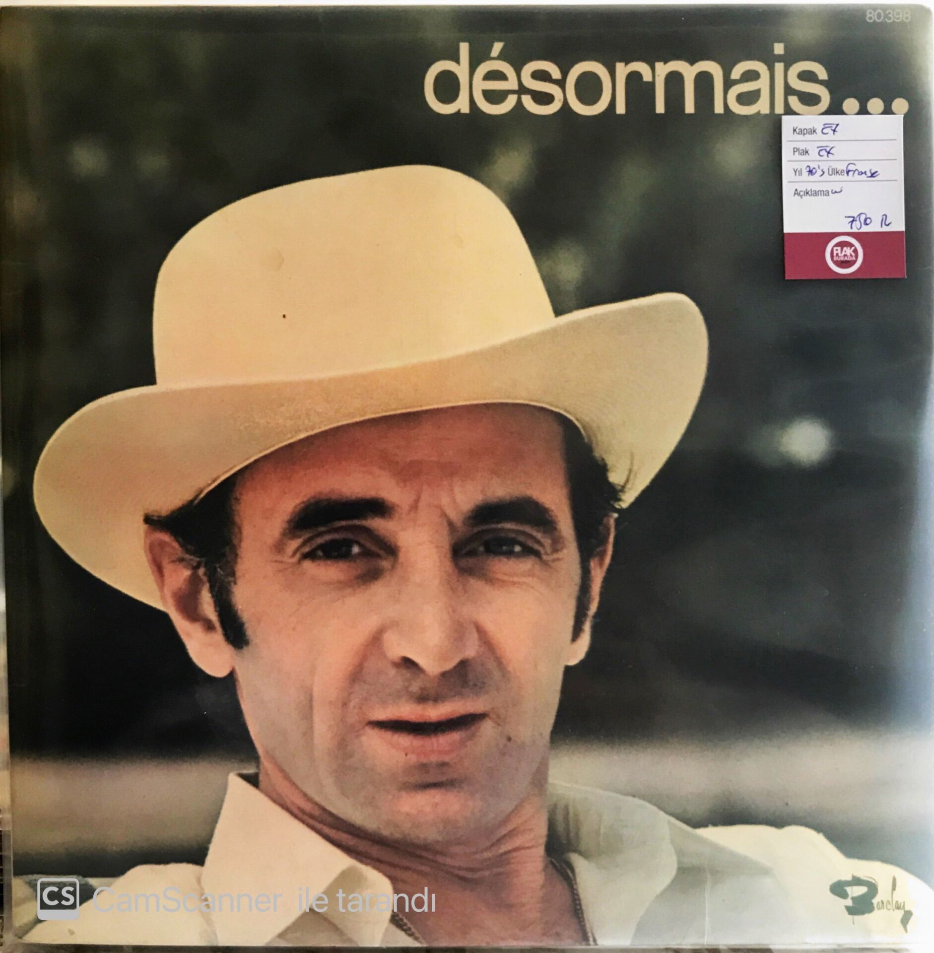 Charles Aznavour Desormais LP