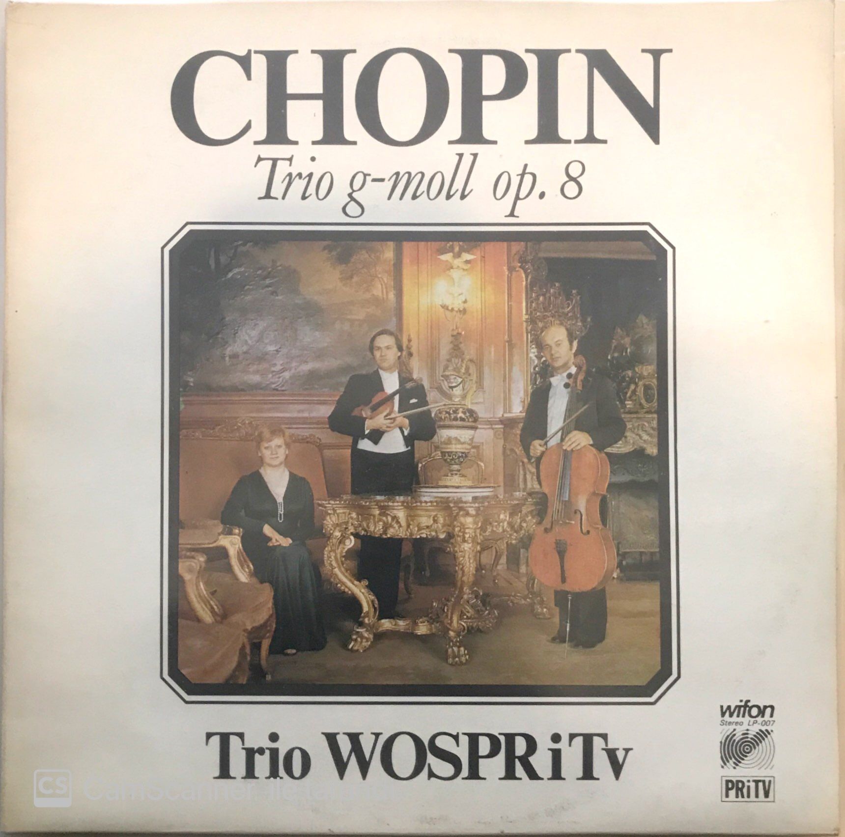 Chopin - Trio g-moll op. 8 - Trio Wospritv LP