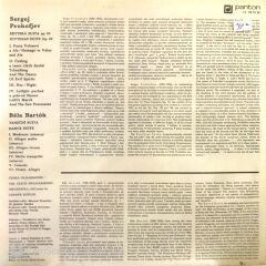 Sergej Prokofjev - Skytska Suita Bela Bartok LP