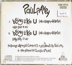Paul Pavey - Being Like U (On A Sunday Afternoon) - CD