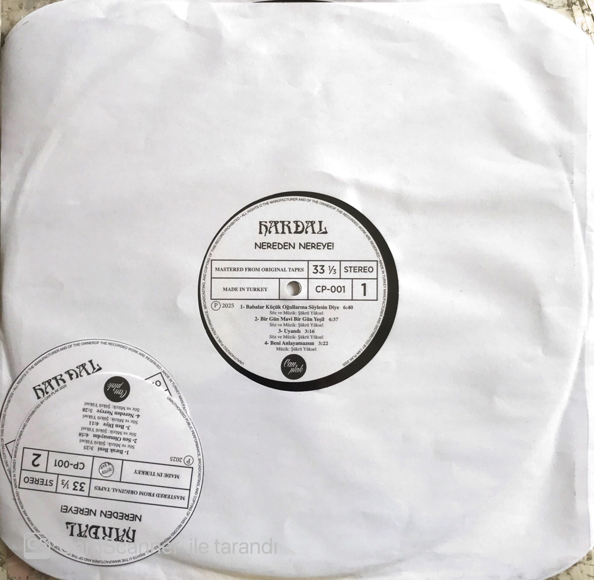 Hardal - Nereden Nereye - TEST BASKI LP