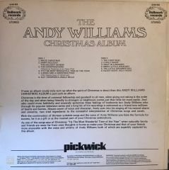 The Andy Williams Christmas Album LP