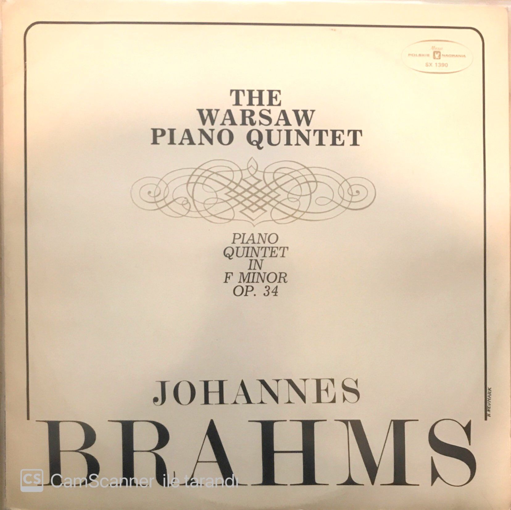 Brahms - The Warsaw Piano Quintet LP