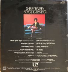 Shırley Bassey Never Never Never LP