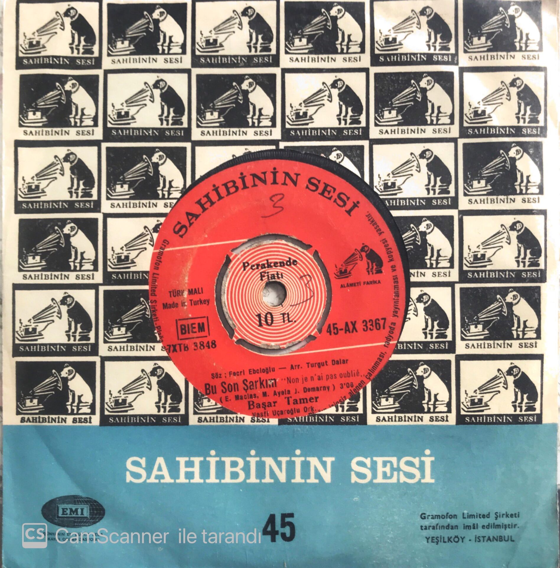 Başar Tamer - Bu Son Şarkım/Ayrı Masalar - 45'lik