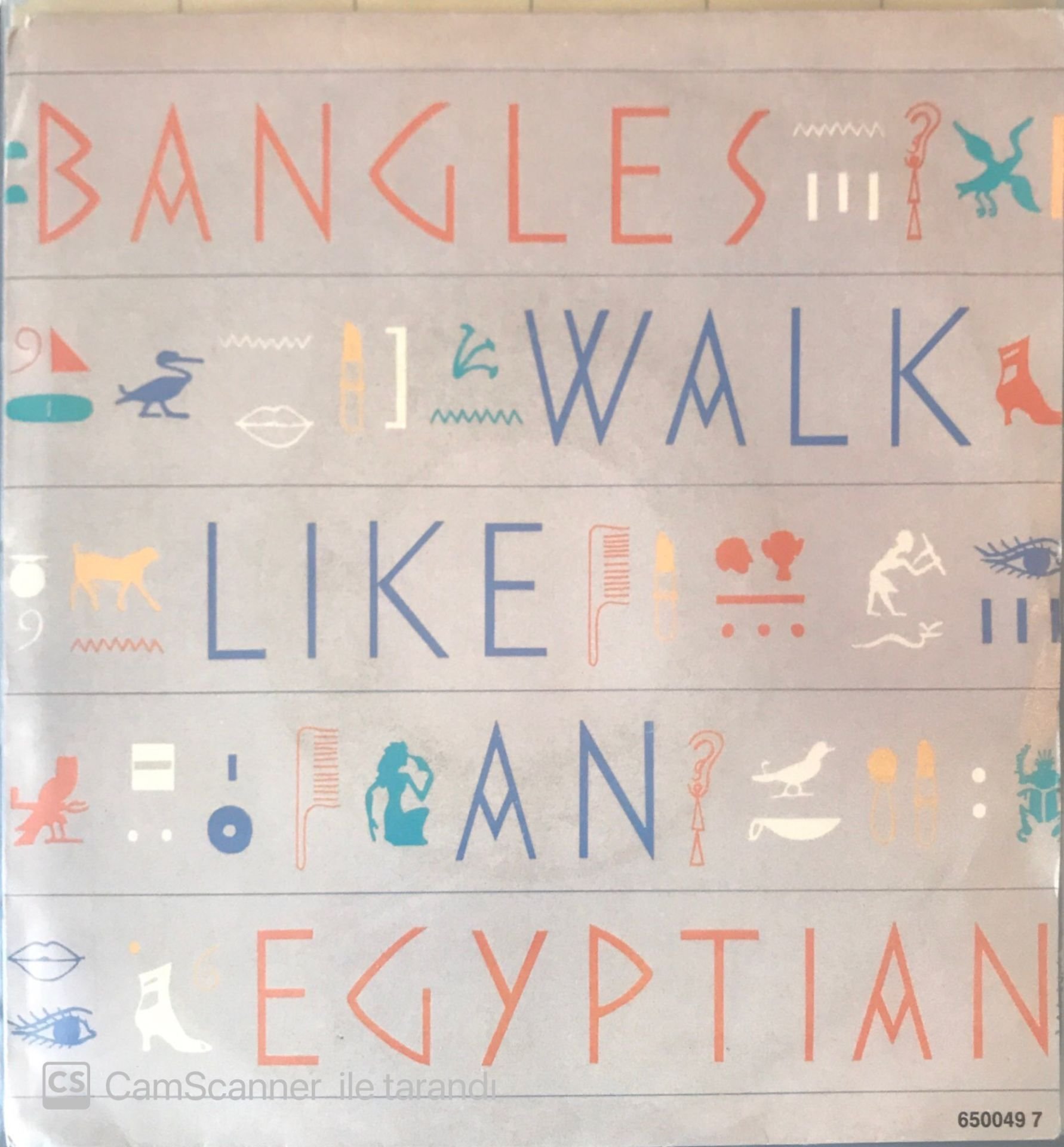 Bangles Walk Like An Egyptian 45lik