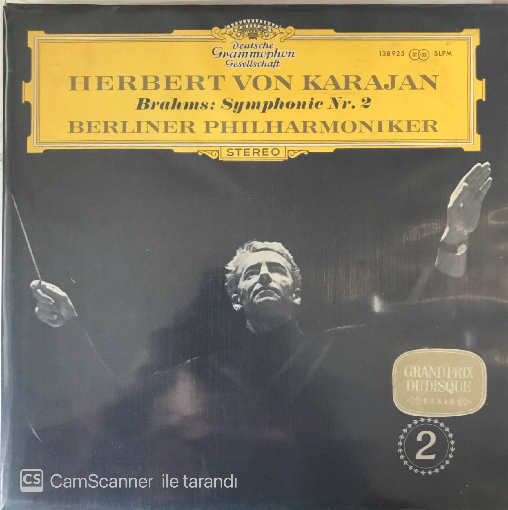 Herbert Von Karajan Brahms: Symphony No 5 - Schubert Symphony Nr. 2 Berlıner Phılharmonıker LP