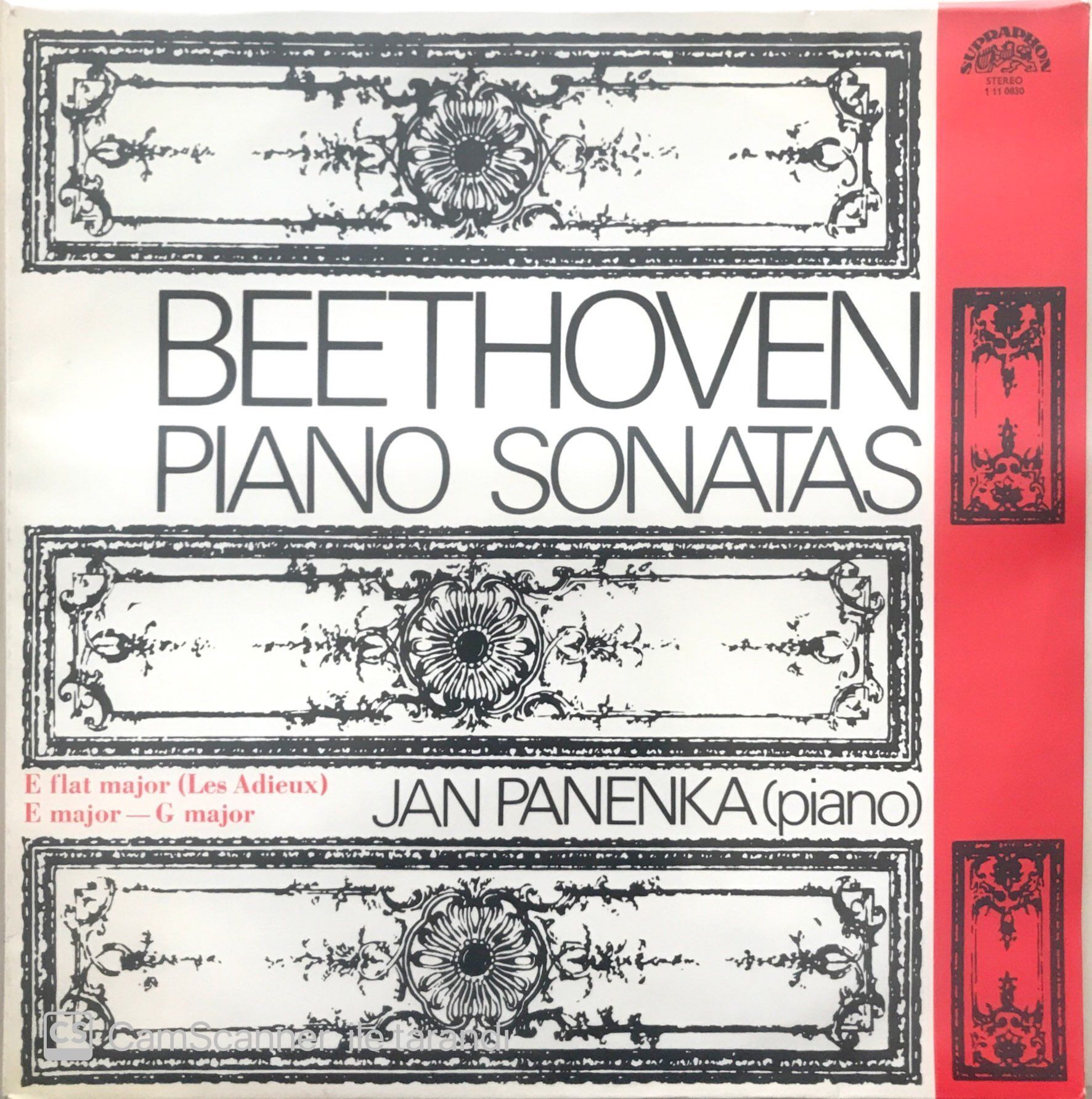 Beethoven - Piano Sonatas - Jan Panenka LP
