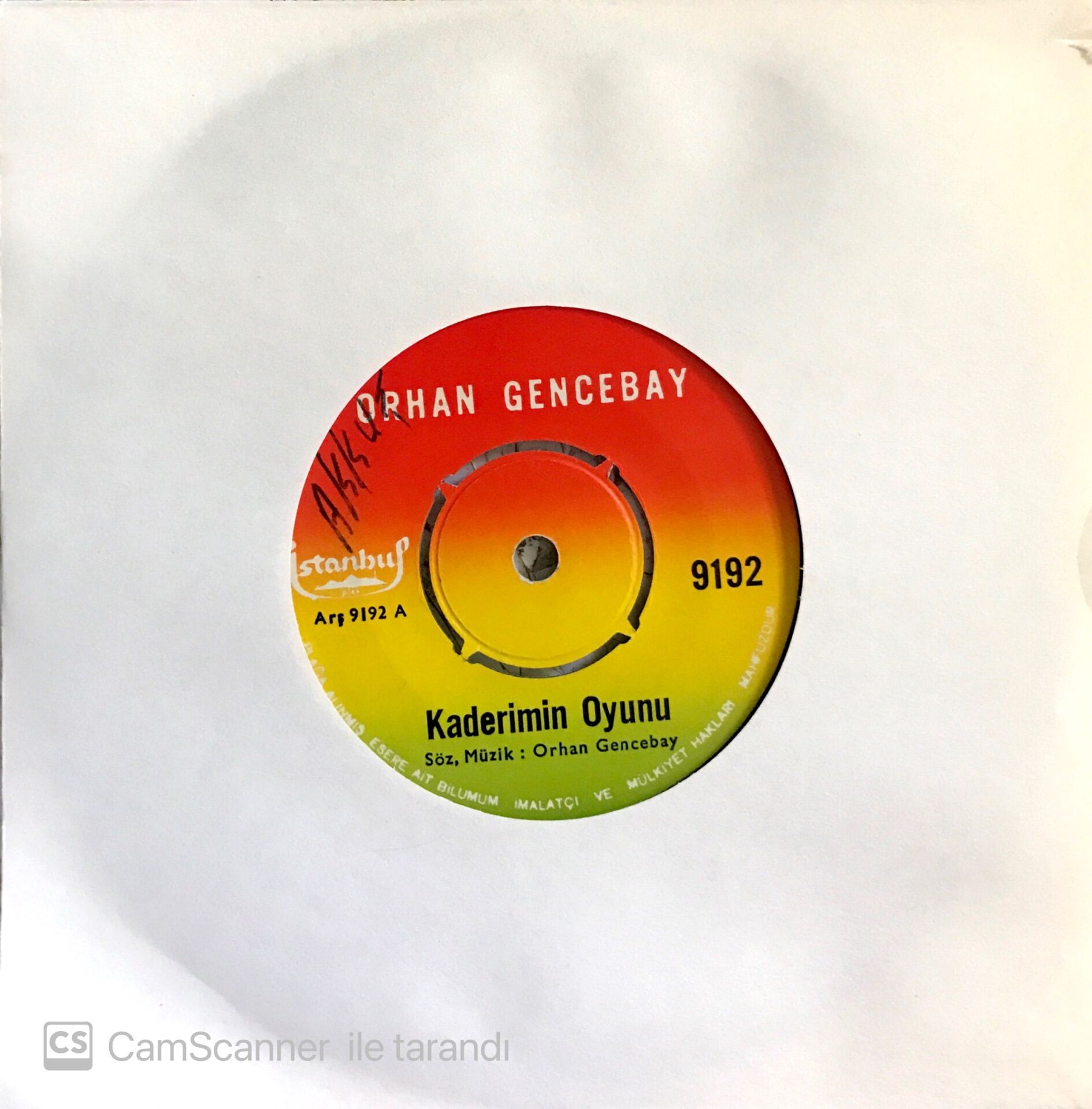 Orhan Gencebay - Kaderimin Oyunu / Efkar Bastı Gönlümü 45lik