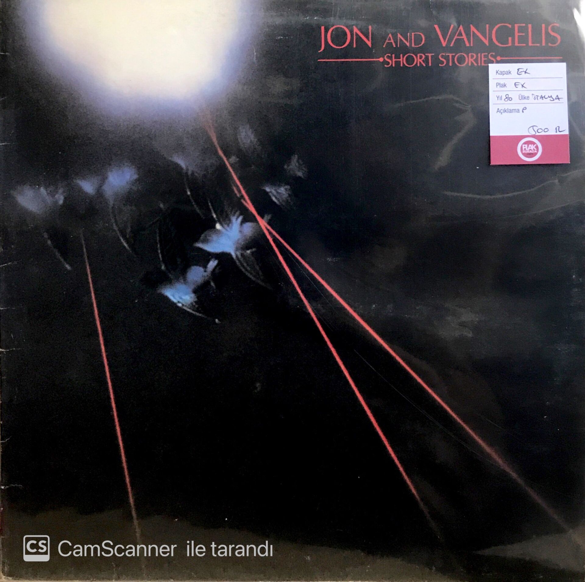 Jon And Vangelis - Short Stories LP