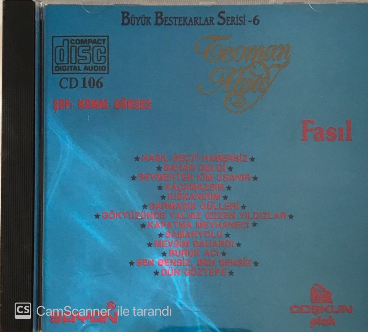 Teoman - Alpay Büyük Bestekarlar Serisi 6 Fasıl CD