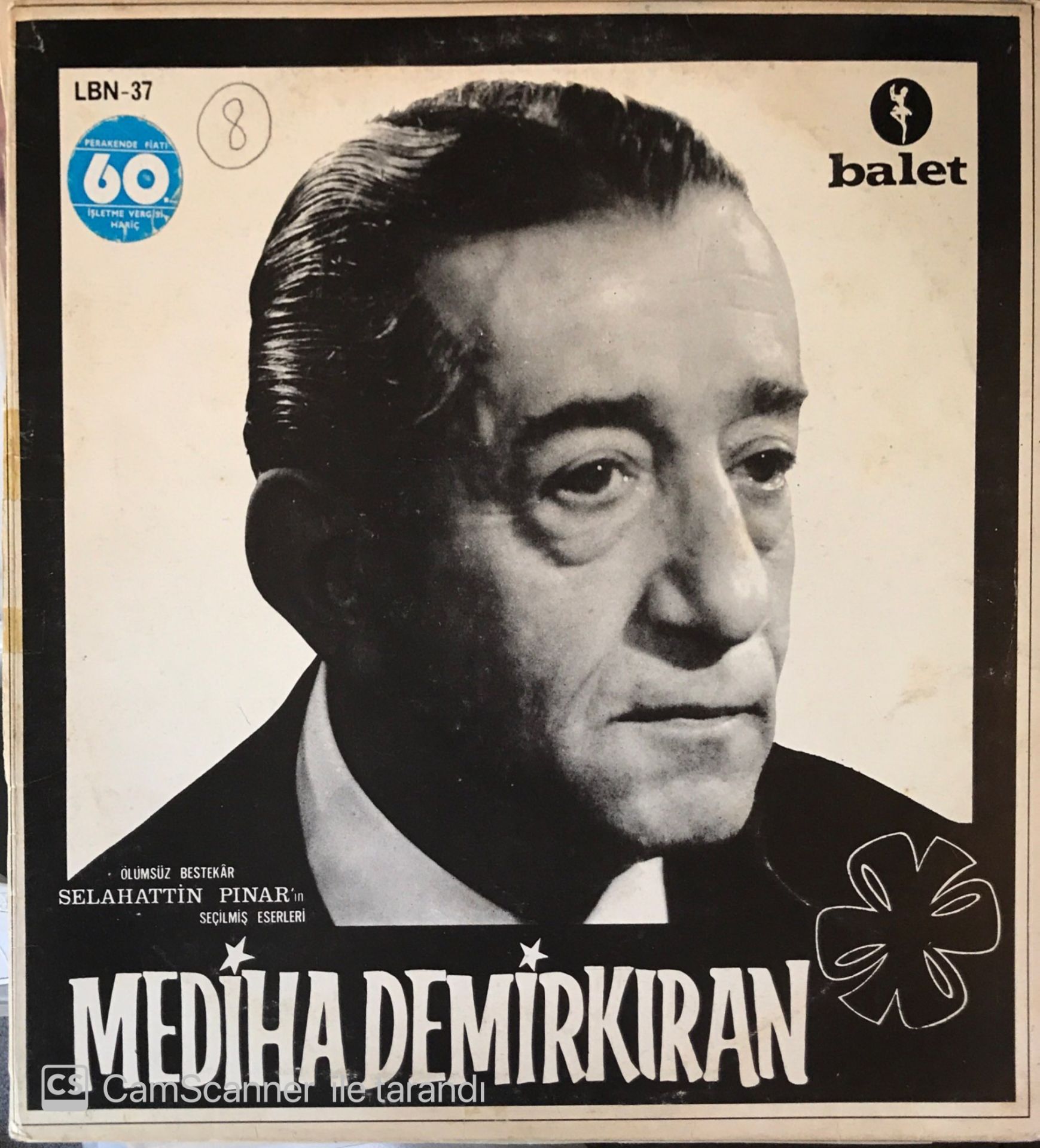 Mediha Demirkıran Ölümsüz Bestekar Selahattin Pınar'ın Seçilmiş Eserleri LP