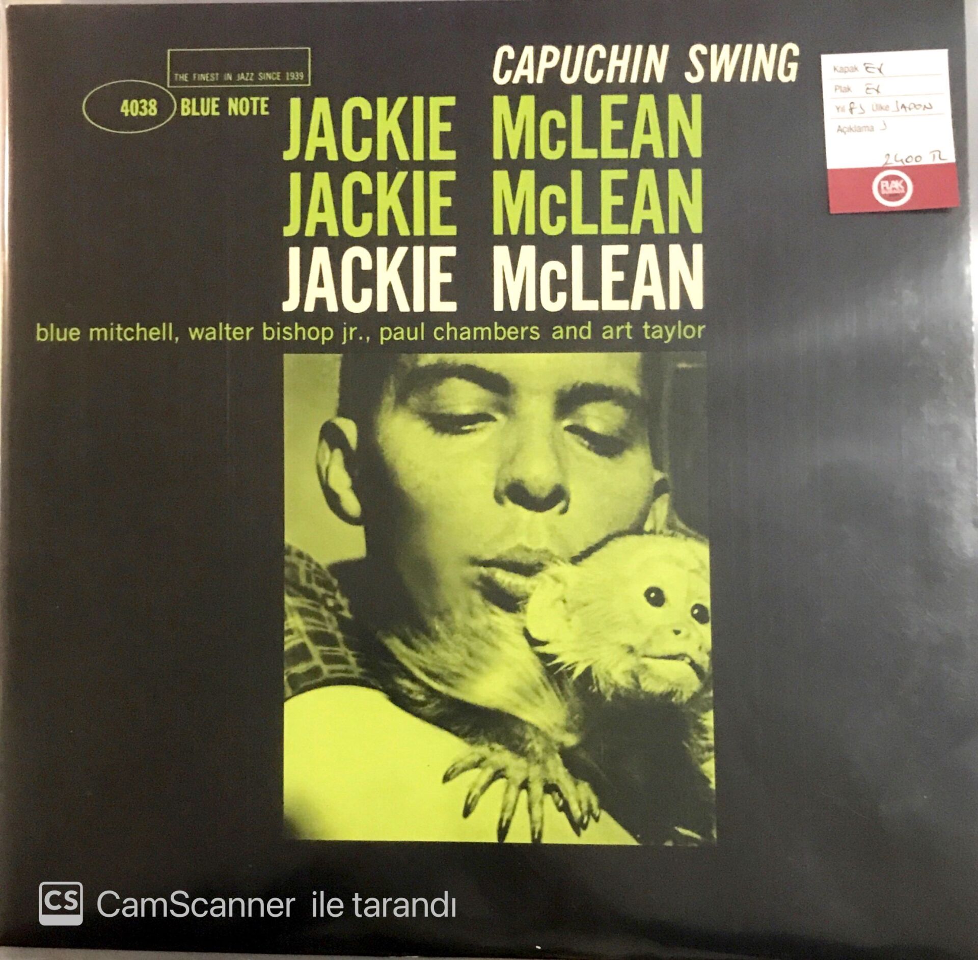 Jackie McLean Capuchin Swing LP