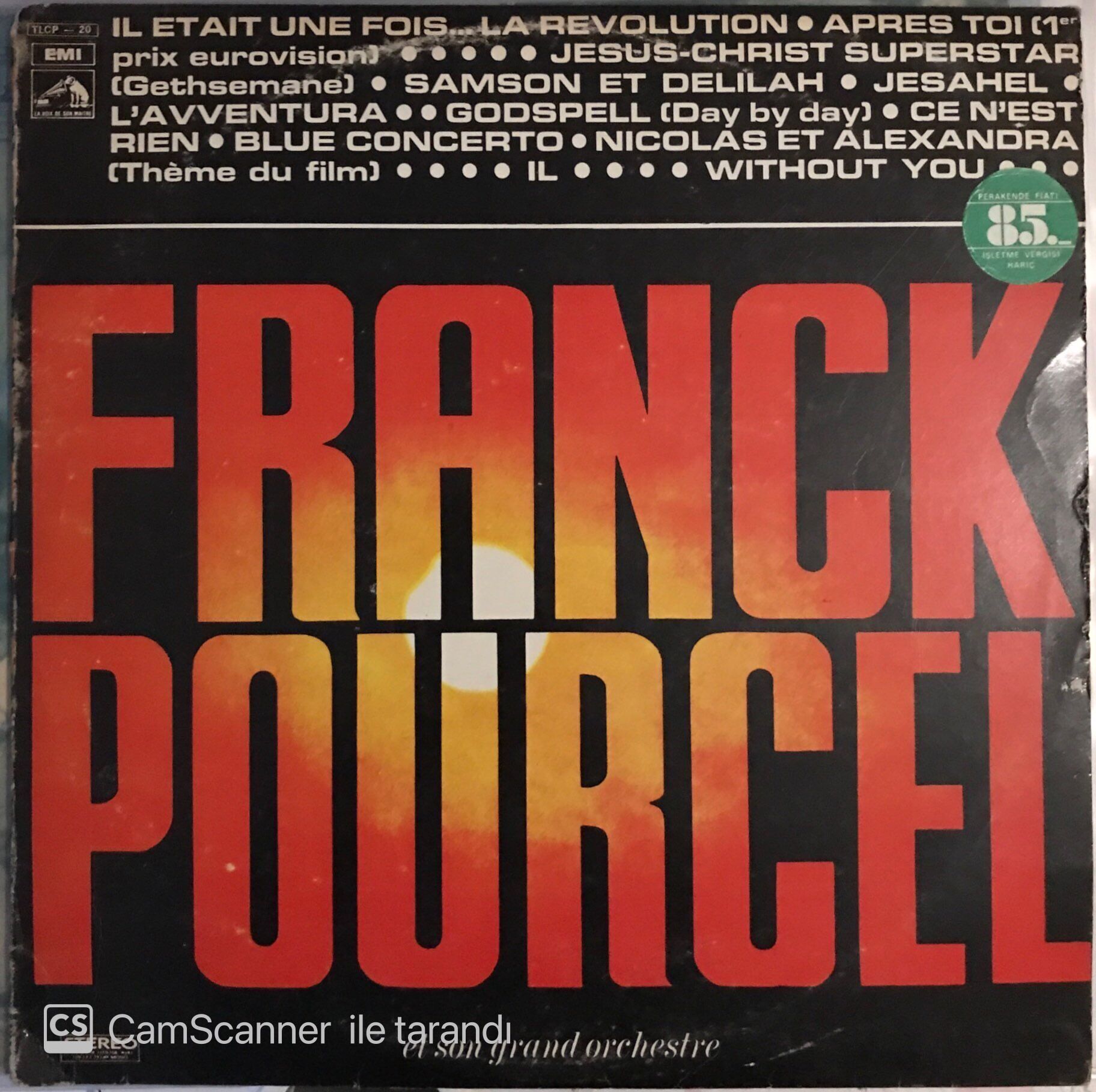 Franck Pourcel Et Son Grand Orchestre - Wıthout You LP