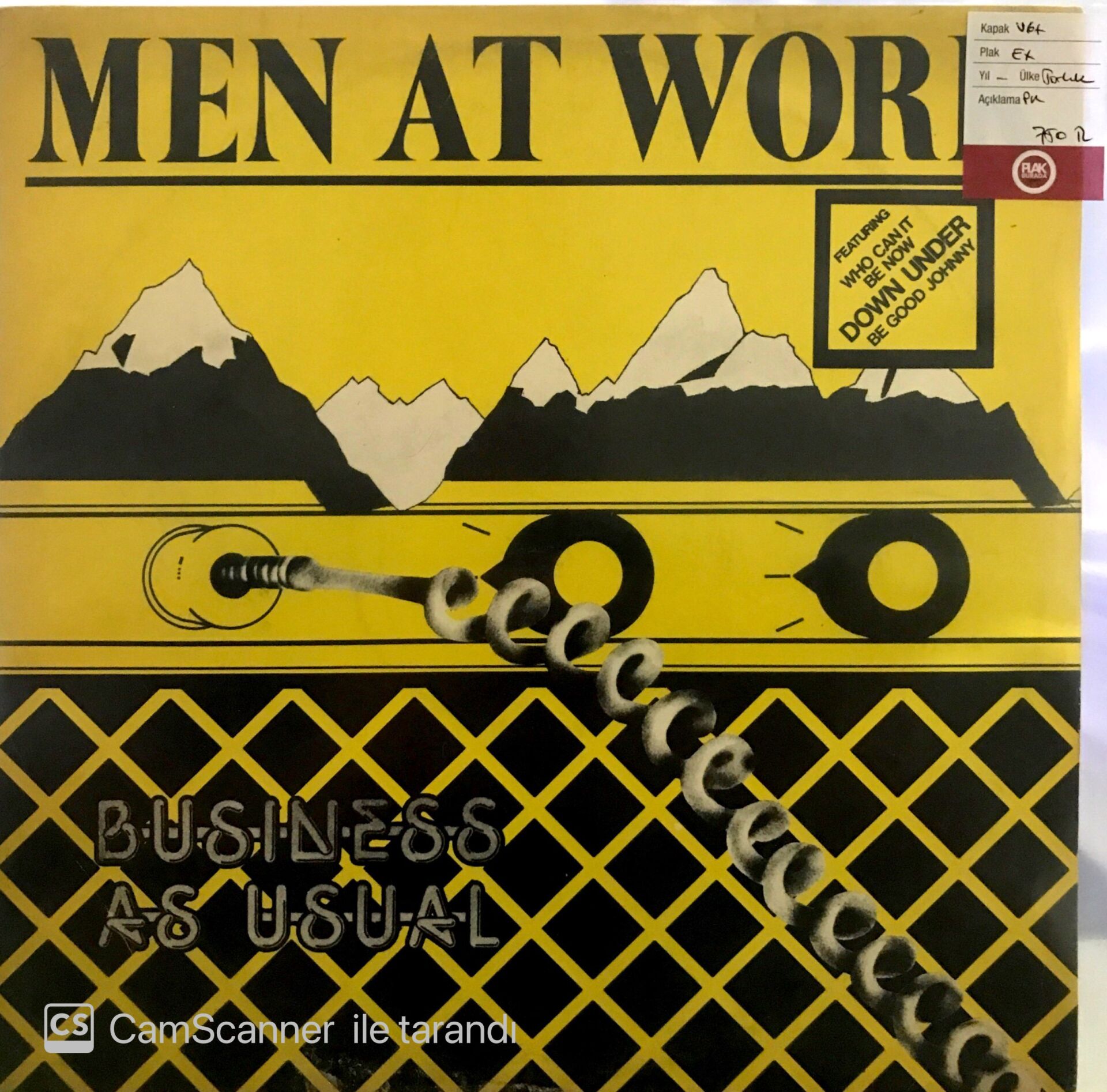 Men At Work Business As Usual LP
