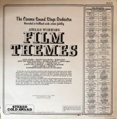 The Cinema Sound Stage Orchestra Award Winning Film Themes LP