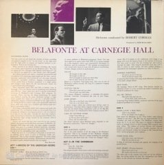 Belafonte At Carnegie Hall The Complete Concert Double LP