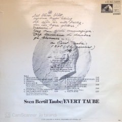 Sven Bertil Taube Evert Taube LP