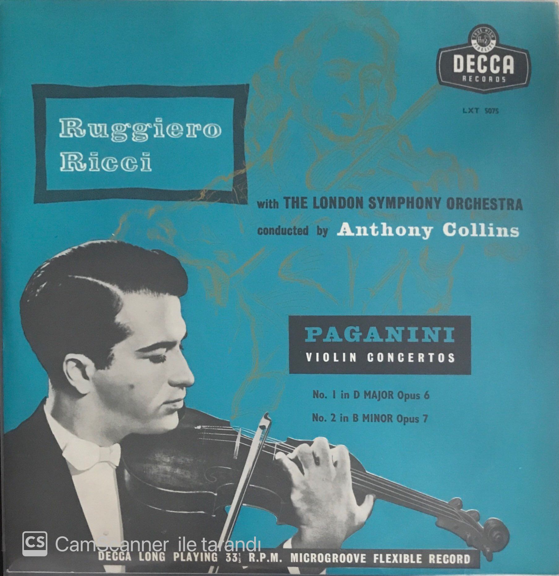 Ruggiero Ricci - Paganini Violin Concertos LP