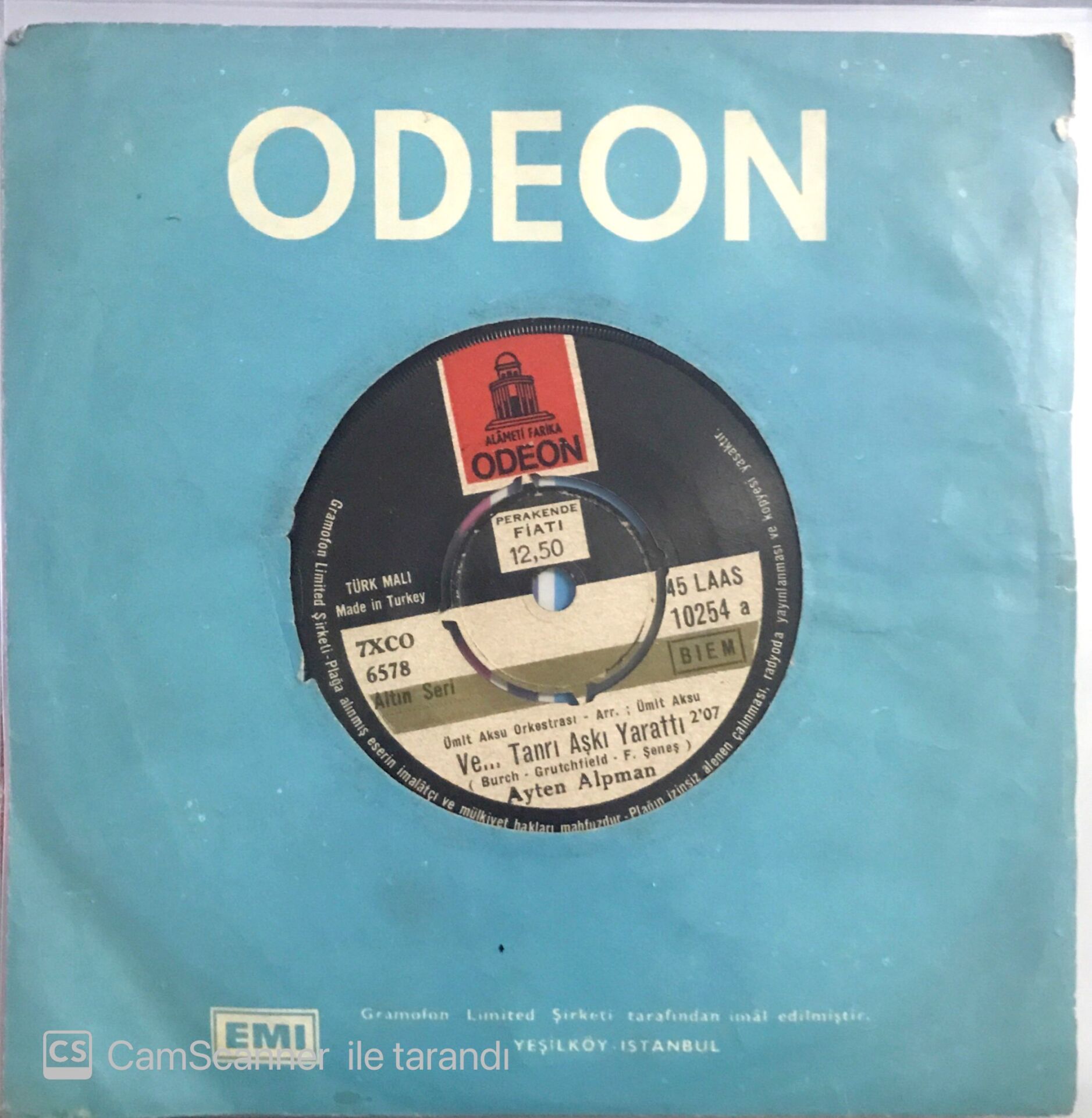 Ayten Alpman Ve Tanrı Aşkı Yarattı 45lik