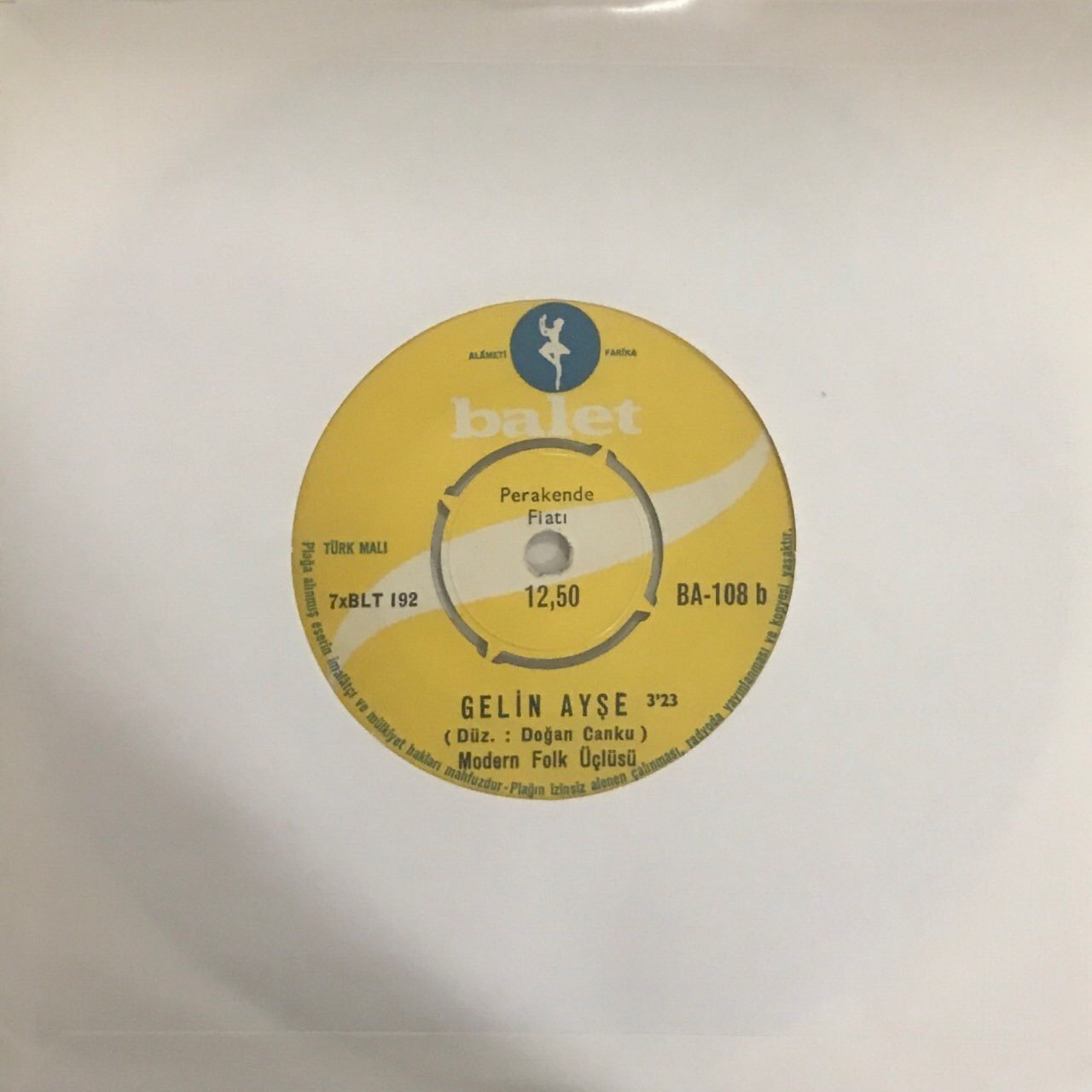 Modern Folk Üçlüsü Diley Diley Yar 45lik