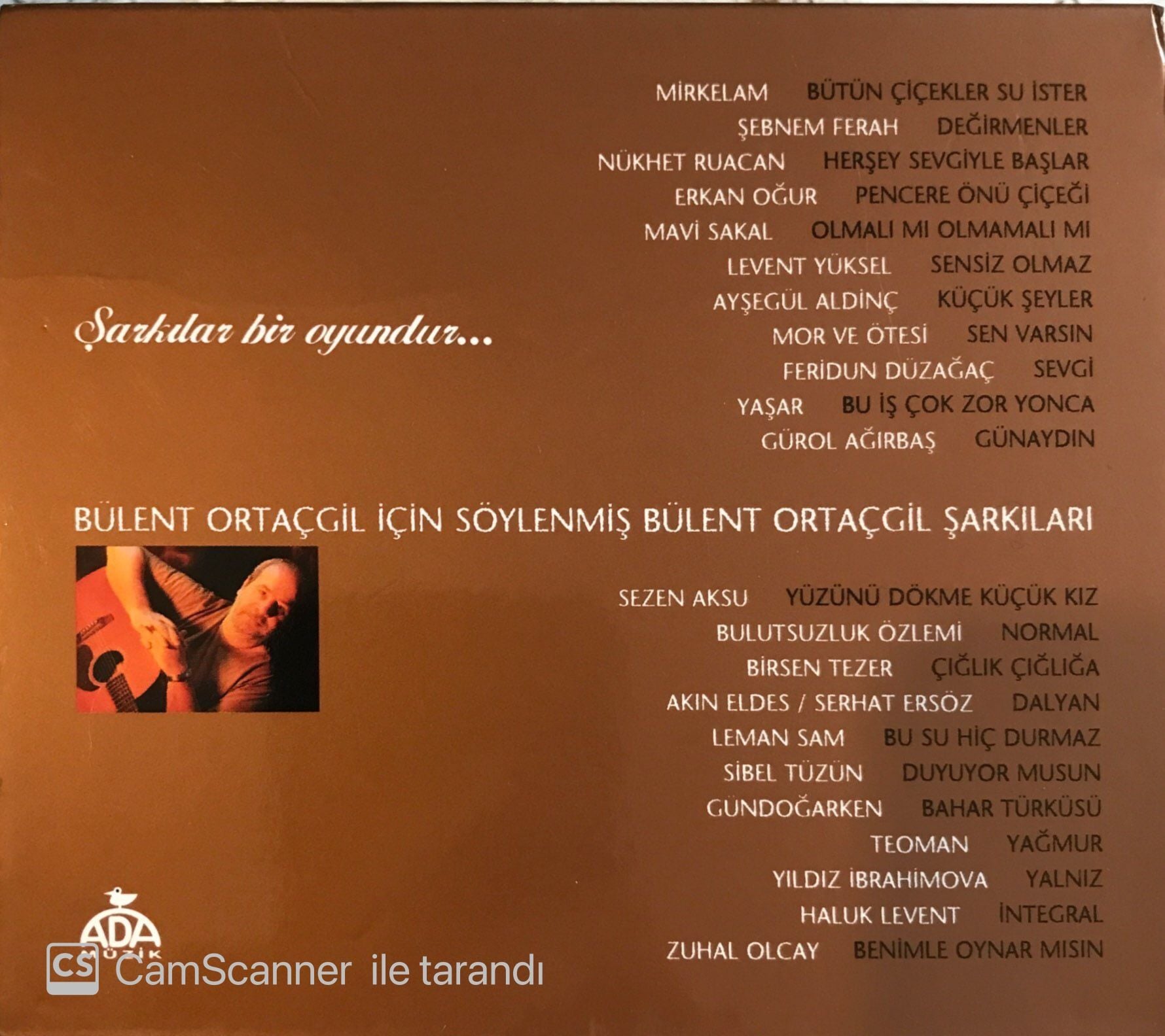 Şarkılar Bir Oyundur  - Bülent Ortaçgil İçin Söylenmiş Bülent Ortaçgil Şarkıları 2 x CD