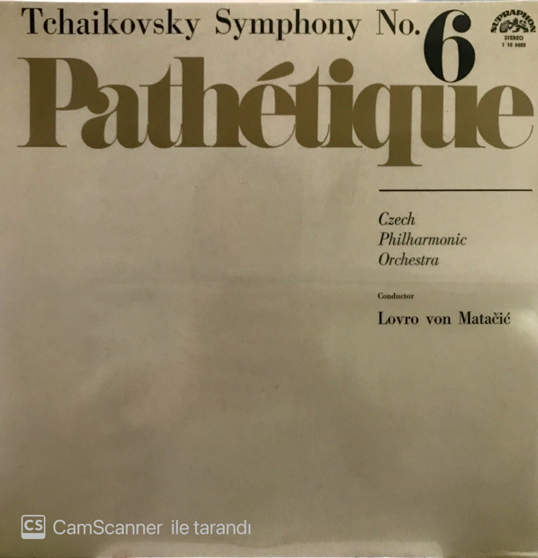 Tchaikovsky Symphony No.6 Pathetique - Lovro Von Matacic LP