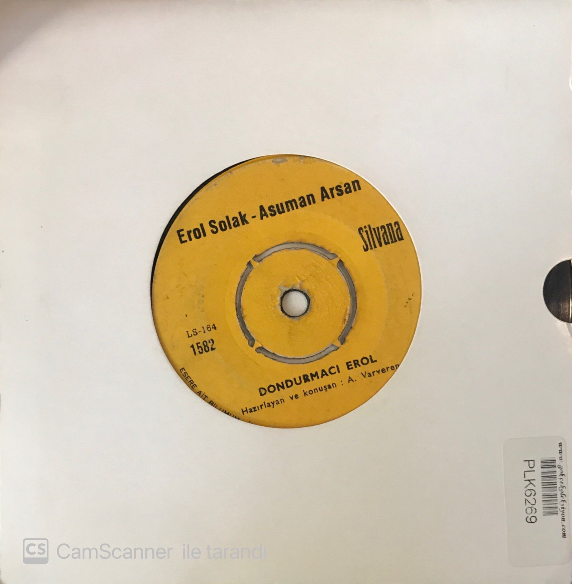 Erol Solak - Asuman Arsan - Kordon Boyu 45lik